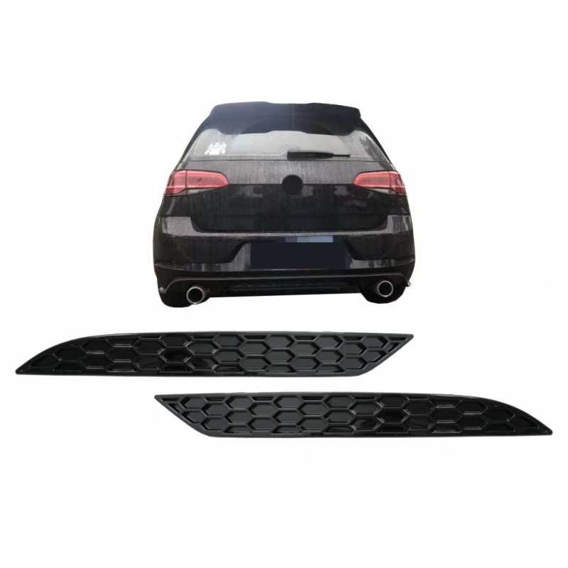 Honeycomb Rear Bumper Reflector Cover suitable for VW Golf 7.5 (2017-2019)