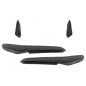 Front Bumper Side Fins Flaps suitable for VW Golf 7.5 5G R Hatchback (2017-2020) Carbon Look