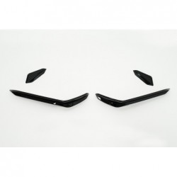 Front Bumper Side Fins Flaps suitable for VW Golf 7.5 5G R Hatchback (2017-2020) Piano Black