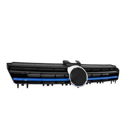 Central Grille suitable for VW Golf 7 VII (2012-2017) R-Line GTE Design Blue Insertions