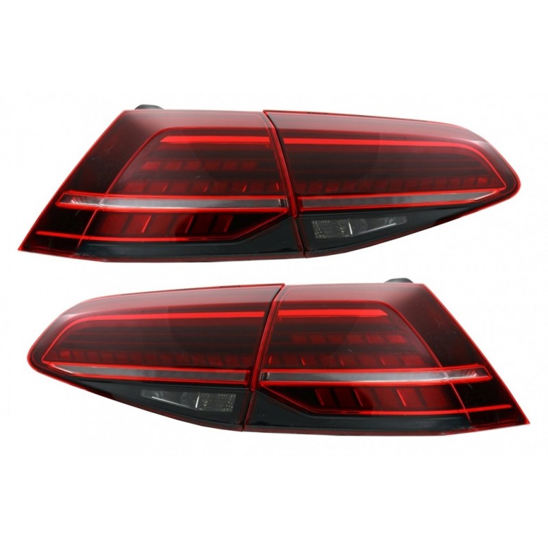 Visiškai LED galiniai žibintai, tinkami VW Golf 7 ir 7.5 VII (2012–2019 m.) Facelift Retrofit G7.5 Look Dynamic Sequential posūk