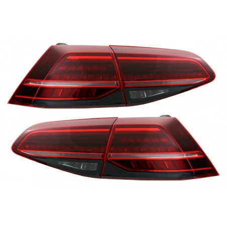 Visiškai LED galiniai žibintai, tinkami VW Golf 7 ir 7.5 VII (2012–2019 m.) Facelift Retrofit G7.5 Look Dynamic Sequential posūk