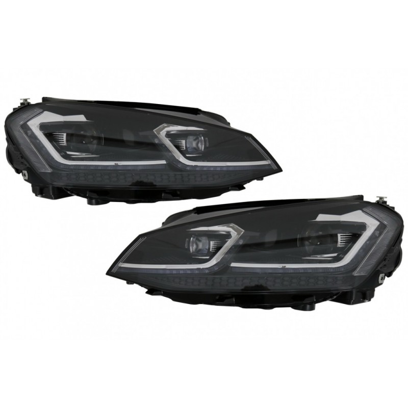 LED Headlights Bi-Xenon Look suitable for VW Golf 7 VII (2012-2017) Facelift G7.5 R Line Design with Sequential Dynamic Turning 