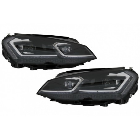Bi-Xenon LED priekiniai žibintai atrodo tinkami VW Golf 7 VII (2012-2017) Facelift G7.5 R Line Design su nuosekliu dinaminiu pos