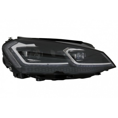 Bi-Xenon LED priekiniai žibintai atrodo tinkami VW Golf 7 VII (2012-2017) Facelift G7.5 R Line Design su nuosekliu dinaminiu pos