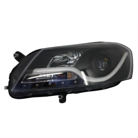 Light Bar LED DRL Headlights suitable for VW  Passat B7 (10.2010-10.2014) Black