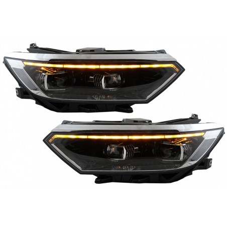 Headlights suitable for VW Passat B8 3G Facelift (2016-2019) LED 2020 Look with Sequential Dynamic Turning Lights