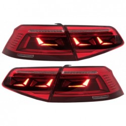 LED Taillights suitable for VW Passat B8 3G (2015-2019) Limousine Sequential Dynamic Turning Lights B8.5 Design