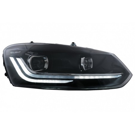 LED Headlights suitable for VW Polo Mk5 6R 6C (2010-2017) Dynamic Sequential Turning Light