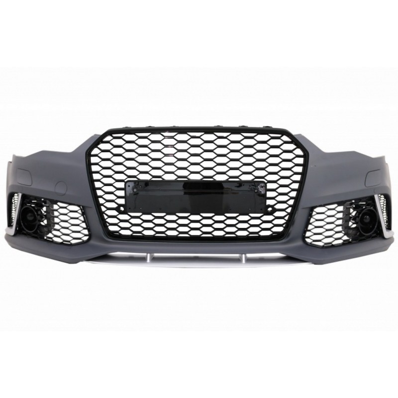 Priekinis bamperis tinka Audi A6 C7 4G (2011-2015) RS6 dizainas su grotelėmis