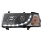 LED DRL priekiniai žibintai tinkami VW Transporter T4 (1990-2003) Juodi