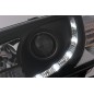 LED DRL priekiniai žibintai tinkami VW Transporter T4 (1990-2003) Juodi