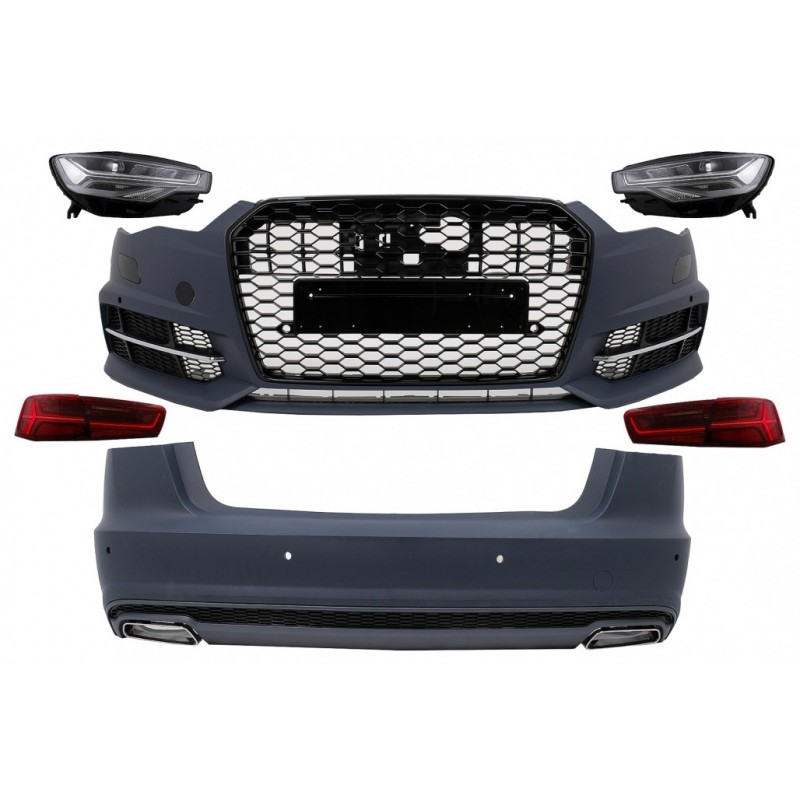 Pilnas kėbulo komplektas, tinkamas Audi A6 C7 4G sedanui (2011-2017 m.) Perėjimas į 2018 m. dizainą