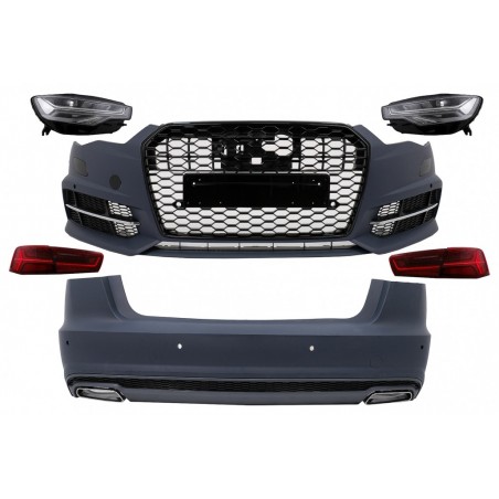 Pilnas kėbulo komplektas, tinkamas Audi A6 C7 4G sedanui (2011-2017 m.) Perėjimas į 2018 m. dizainą
