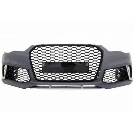 Front Bumper suitable for Audi A6 C7 4G Facelift (2015-2018) RS6 Design With Grille