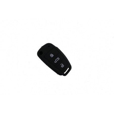 Silicone Car Key Cover suitable for AUDI - Black