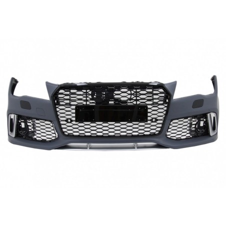 Priekinis buferis tinka Audi A7 4G Pre-Facelift (2010-2014) RS7 dizainas su grotelėmis