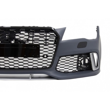 Priekinis buferis tinka Audi A7 4G Pre-Facelift (2010-2014) RS7 dizainas su grotelėmis