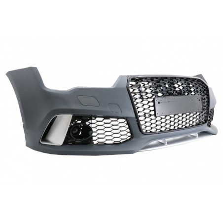 Front Bumper suitable for Audi A7 4G Facelift (2015-2018) RS7 Design With Grille