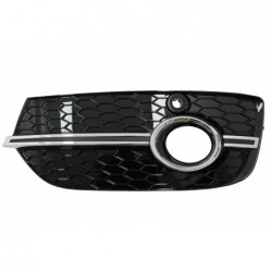 Fog Lamp Covers Side Grilles suitable for Audi Q3 8U (2011-2014) RS Design Piano Black Chrome