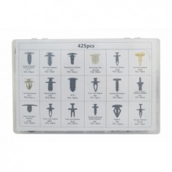 Auto Clips Plastic Fasteners Kit 425 pcs