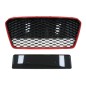 Priekinės grotelės tinka Audi R8 42 1st Generation Facelift (2013-2015) RS Design Glossy Black Red