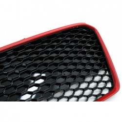 Priekinės grotelės tinka Audi R8 42 1st Generation Facelift (2013-2015) RS Design Glossy Black Red