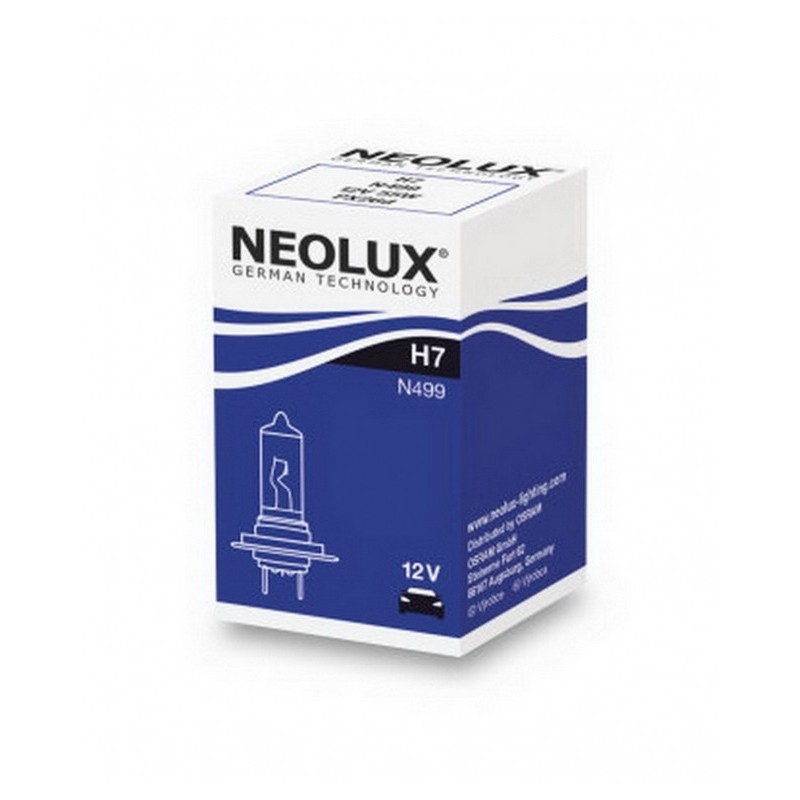 Neolux H7 halogeninis priekinis žibintas N499 12V kartoninė dėžutė (1 vnt.)