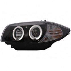 Angel Eyes priekiniai žibintai tinka BMW 1 serijos E81 E82 E87 E88 (2004-2011) juodi