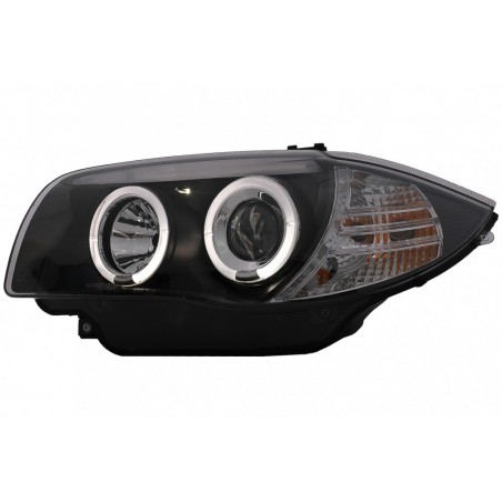 Angel Eyes priekiniai žibintai tinka BMW 1 serijos E81 E82 E87 E88 (2004-2011) juodi