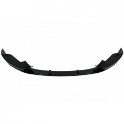 Front Bumper Lip Spoiler suitable for BMW 1 Series F20 F21 LCI (2015-2019) Hatchback M Sport Piano Black