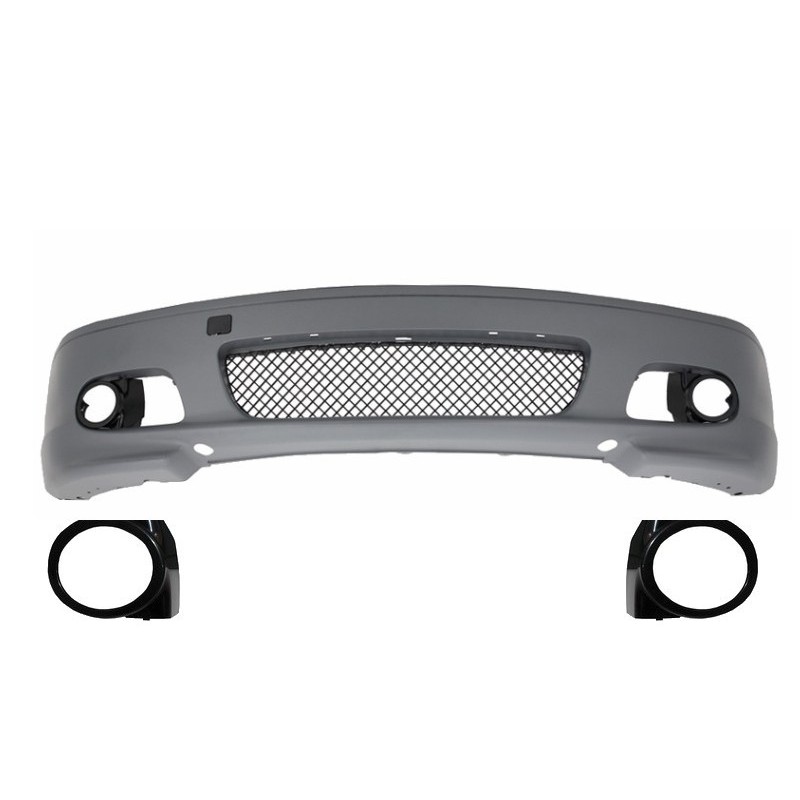 Front Bumper suitable for BMW 3 Series E46 Coupe Cabrio (1999-2007) M-tech M-technik M-Sport II Design Without Fog Lights