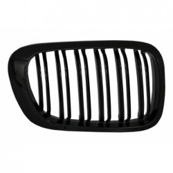 Central Kidney Grilles suitable for BMW 3 Series E46 Coupe Cabrio 2 Doors Non Facelift (1999-2002) Double Stripe M Design Piano 