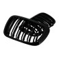 Central Kidney Grilles suitable for BMW 3 Series E46 Coupe Cabrio 2 Doors Non Facelift (1999-2002) Double Stripe M Design Piano 