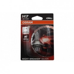 OSRAM halogeninė priekinio žibinto lemputė NIGHT BREAKER SILVER 64210NBS-01B H7 12V 55W lizdinė plokštelė (1 vnt.)