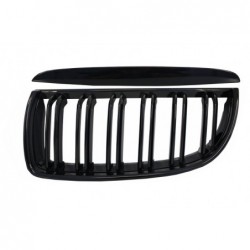 Priekinės inkstų grotelės, tinkamos BMW 3 serijos E90 E91 Pre-LCI (2005-2008) Double Stripe M Design Piano Black