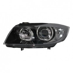Angel Eyes priekiniai žibintai tinka BMW 3 serijos E90 sedanui E91 Touring (03.2005-2011) Juodi