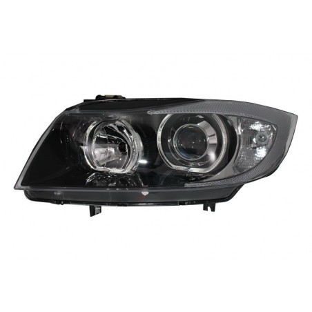 Angel Eyes priekiniai žibintai tinka BMW 3 serijos E90 sedanui E91 Touring (03.2005-2011) Juodi