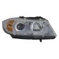 Headlights 3D LED Angel Eyes suitable for BMW E90 E91 (03.2005-08.2008) U-Type Chrome HID