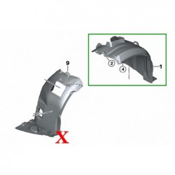 Priekinis KAIRysis sparno įdėklas tinka BMW 3 serijos E90 E91 (2004-2011) Sedan Touring