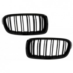 Central Grilles Kidney Grilles suitable for BMW 3 Series F30 F31 (2011-up) Double Stripe M Design Piano Black