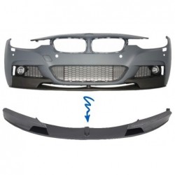Front Bumper Spoiler Splitter suitable for BMW 3 Series F30 F31 (2011-up) M-Performance Carbon Film Coating