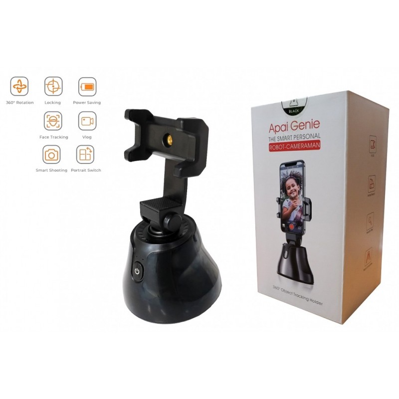 Automatinis veido objektų stebėjimas išmanusis fotografavimo telefono kameros laikiklis 360 pasukamas asmenukės laikiklis, skirt
