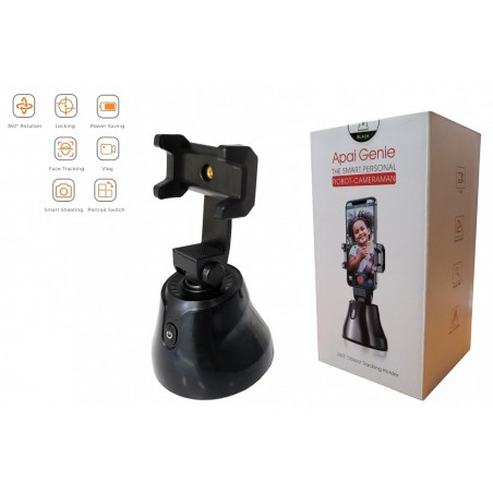Automatinis veido objektų stebėjimas išmanusis fotografavimo telefono kameros laikiklis 360 pasukamas asmenukės laikiklis, skirt