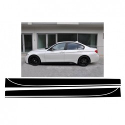 Side Decals Sticker Vinyl Matte Black suitable for BMW 3 Series F30 F31 (2011-Up) M-Performance Design