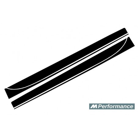 Side Decals Sticker Vinyl Matte Black suitable for BMW 3 Series F30 F31 (2011-Up) M-Performance Design
