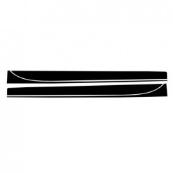 Side Decals Sticker Vinyl Matte Black suitable for BMW 3 Series F30 F31 (2011-Up) M-Performance Design