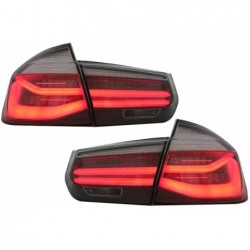 LED Taillights M Look Black Line suitable for BMW 3 Series F30 Pre LCI & LCI (2011-2019) Red Smoke Conversion to LCI Design with