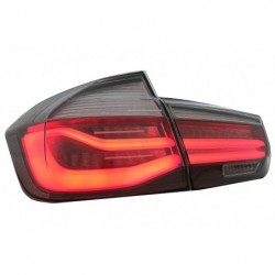 LED Taillights M Look Black Line suitable for BMW 3 Series F30 Pre LCI & LCI (2011-2019) Red Smoke Conversion to LCI Design with