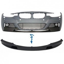 Priekinio buferio aptakas, tinkamas BMW 3 serijos F30 sedanui F31 Touring (2011 m. iki) M Design Piano Black Edition